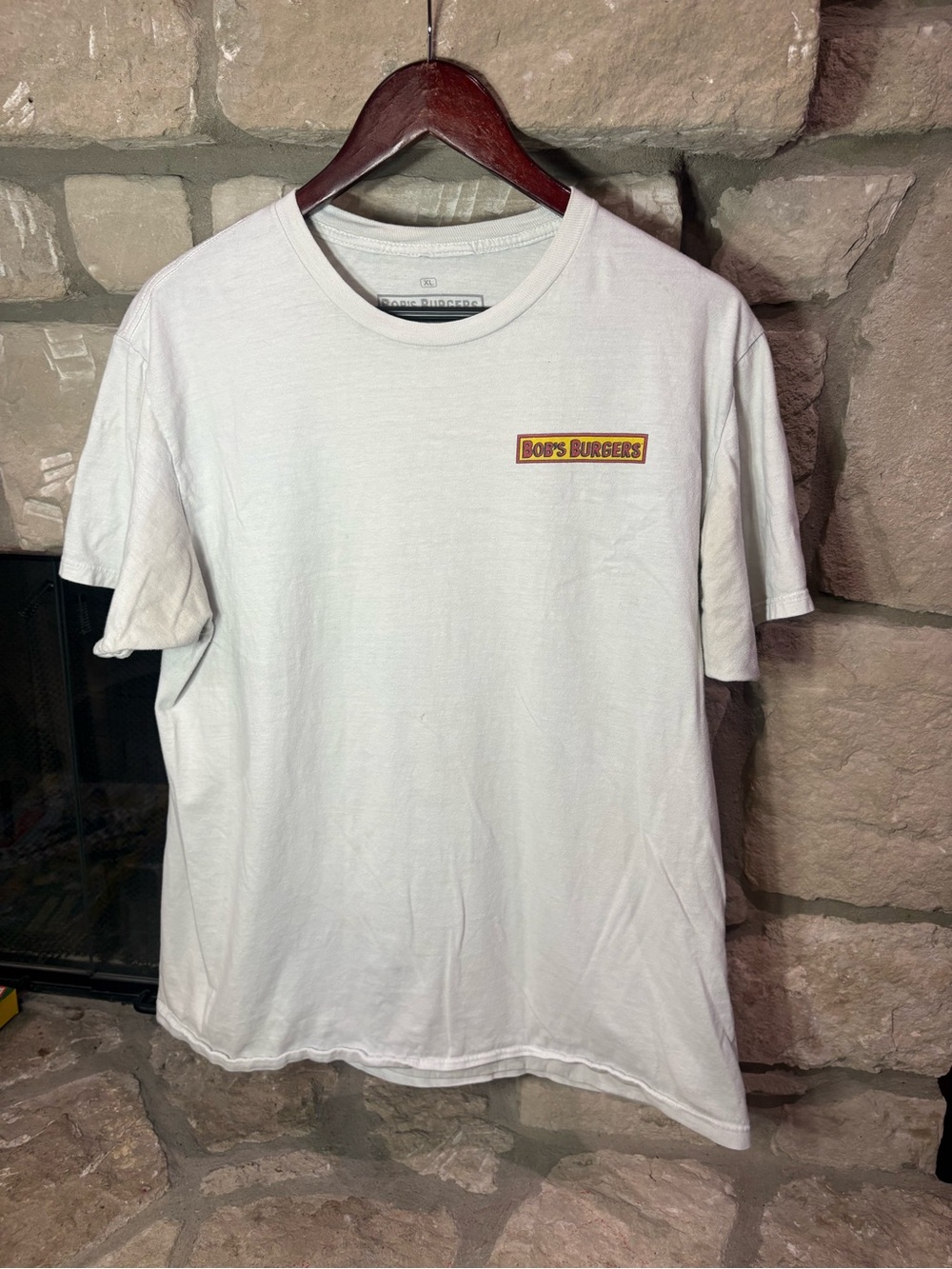Ripple Junction White Short-Sleeve Tee with Yellow & Red Logo